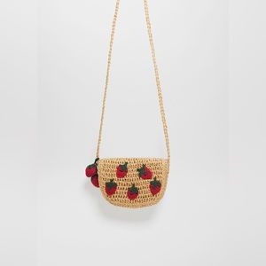 Zara crossbody strawberry belt bag
